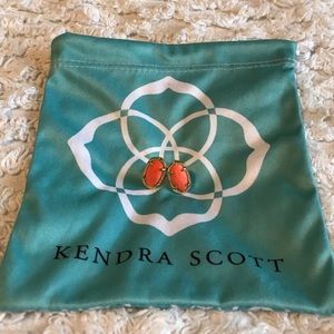 Kendra Scott Ellie Stud- Orange/Coral